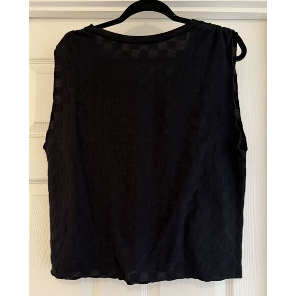 LNA Clothing Women's Austin Check V-Neck Sleeveless Oversized Tank Size Small - Picture 4 of 5